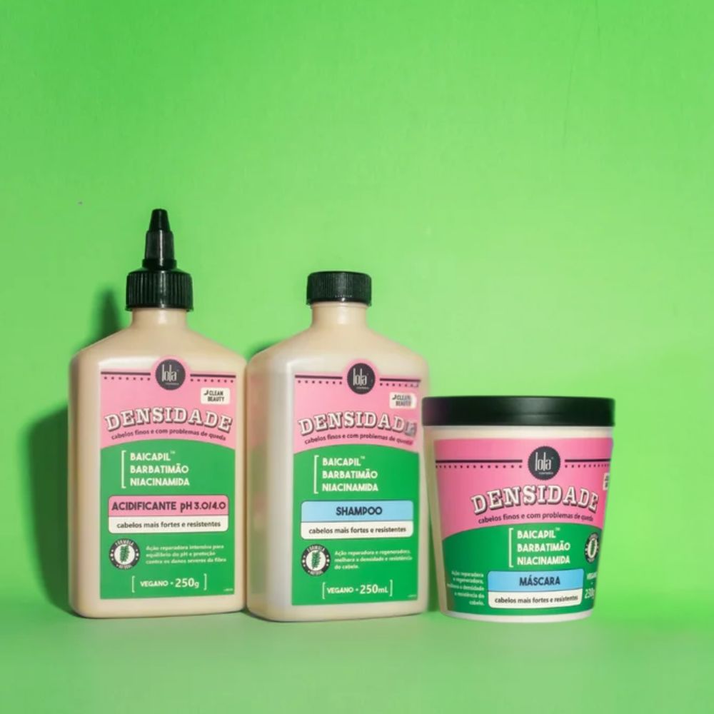 Lola Cosmetics Kit Densidade - Shampoo + Acidificante + Maschera