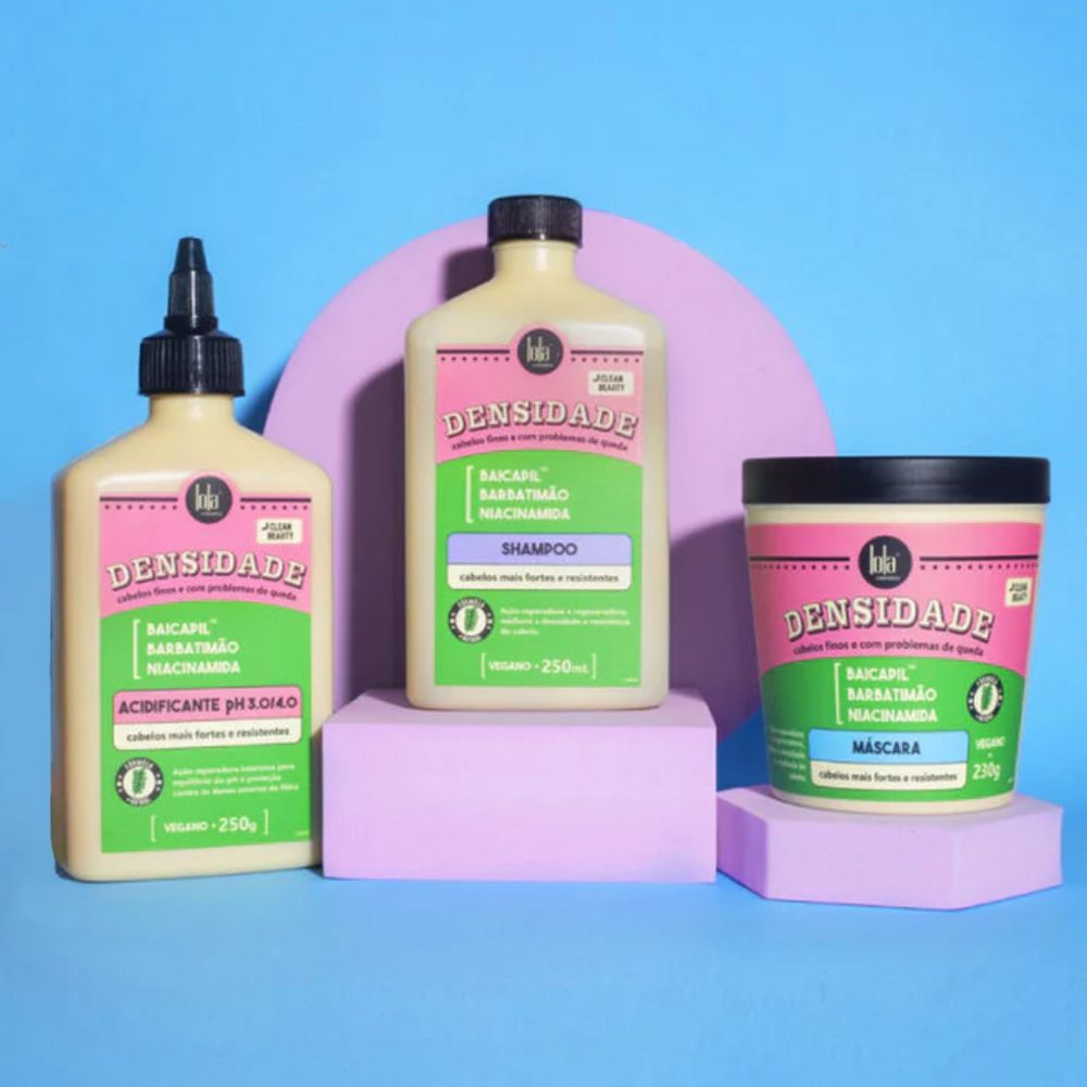 Lola Cosmetics Kit Densidade - Shampoo + Acidificante + Maschera