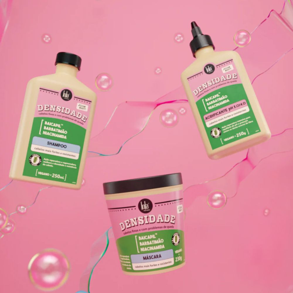 Lola Cosmetics Kit Densidade - Shampoo + Acidificante + Maschera