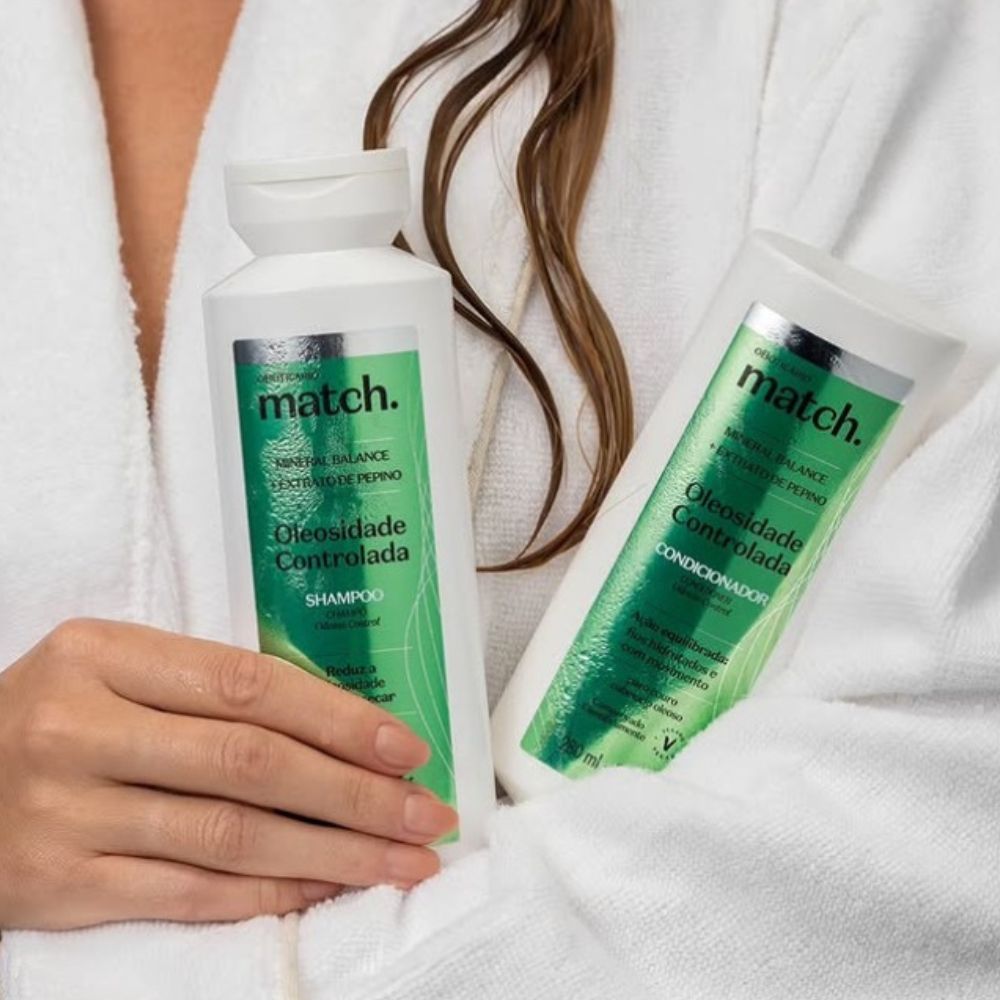 O Boticário Match. Combo Oleosidade Controlada - Shampoo & Balsamo capelli grassi
