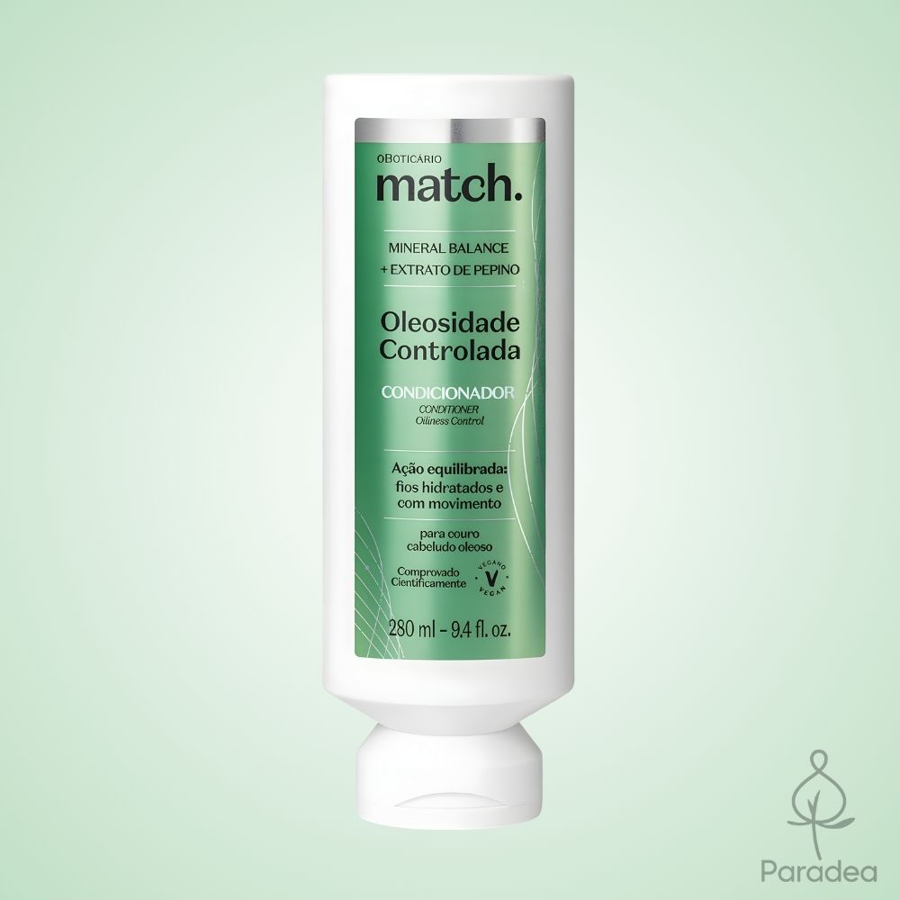 O Boticário Match. Condicionador Oleosidade Controlada - Balsamo capelli grassi 280ml