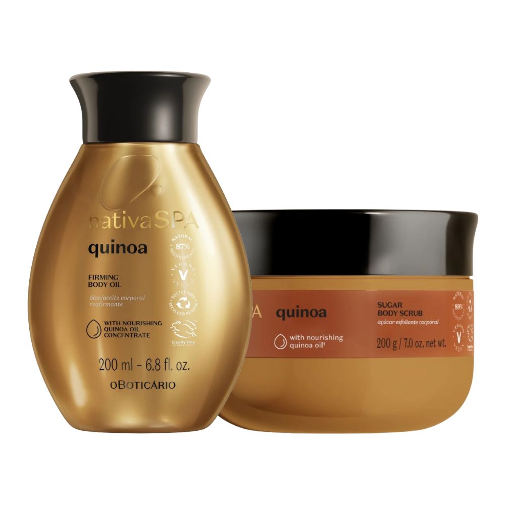 Nativa SPA Set Quinoa – Scrub esfoliante & Olio idratante corpo