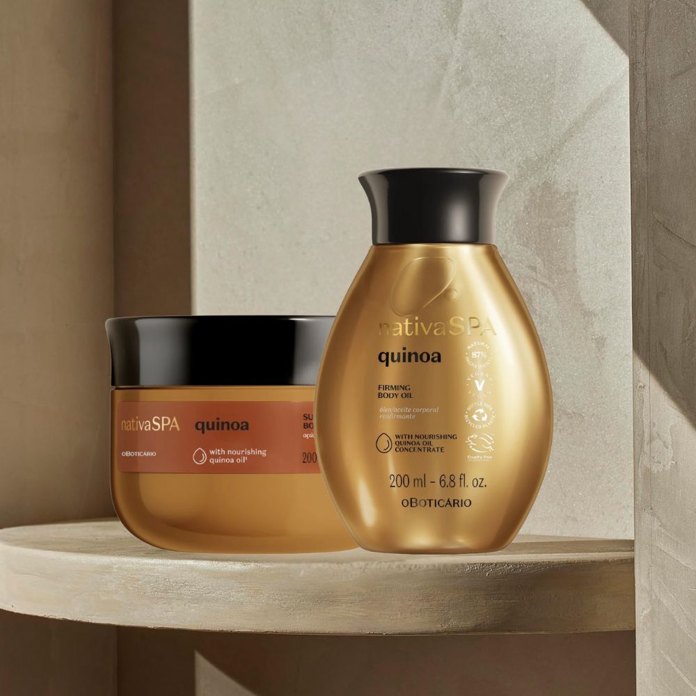 Nativa SPA Set Quinoa – Scrub esfoliante & Olio idratante corpo