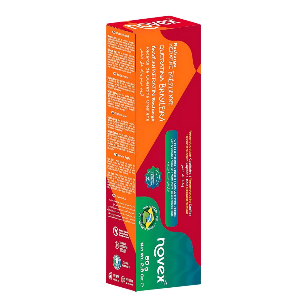 Novex Recarga de Queratina Brasileira - Trattamento ricostruttore Cheratina brasiliana 80gr