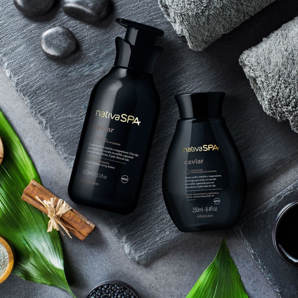 Nativa SPA Set Caviar – Lozione & Olio idratante corpo