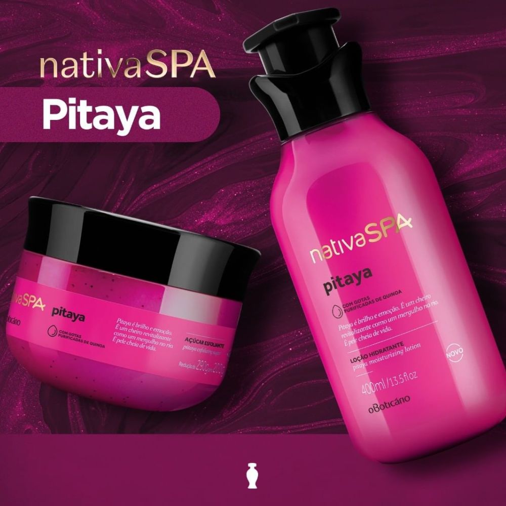 Nativa SPA Set Pitaya – Scrub esfoliante & Lozione corpo idratante