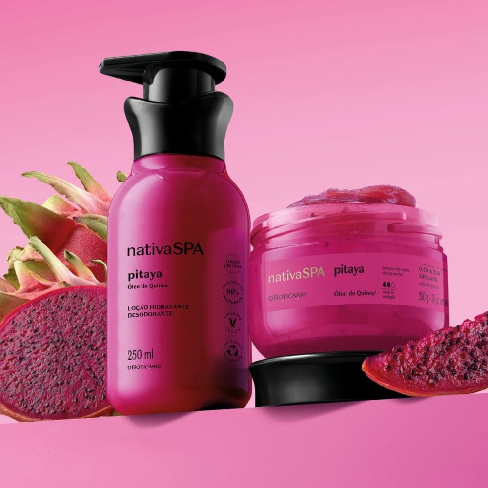 Nativa SPA Set Pitaya – Scrub esfoliante & Lozione corpo idratante