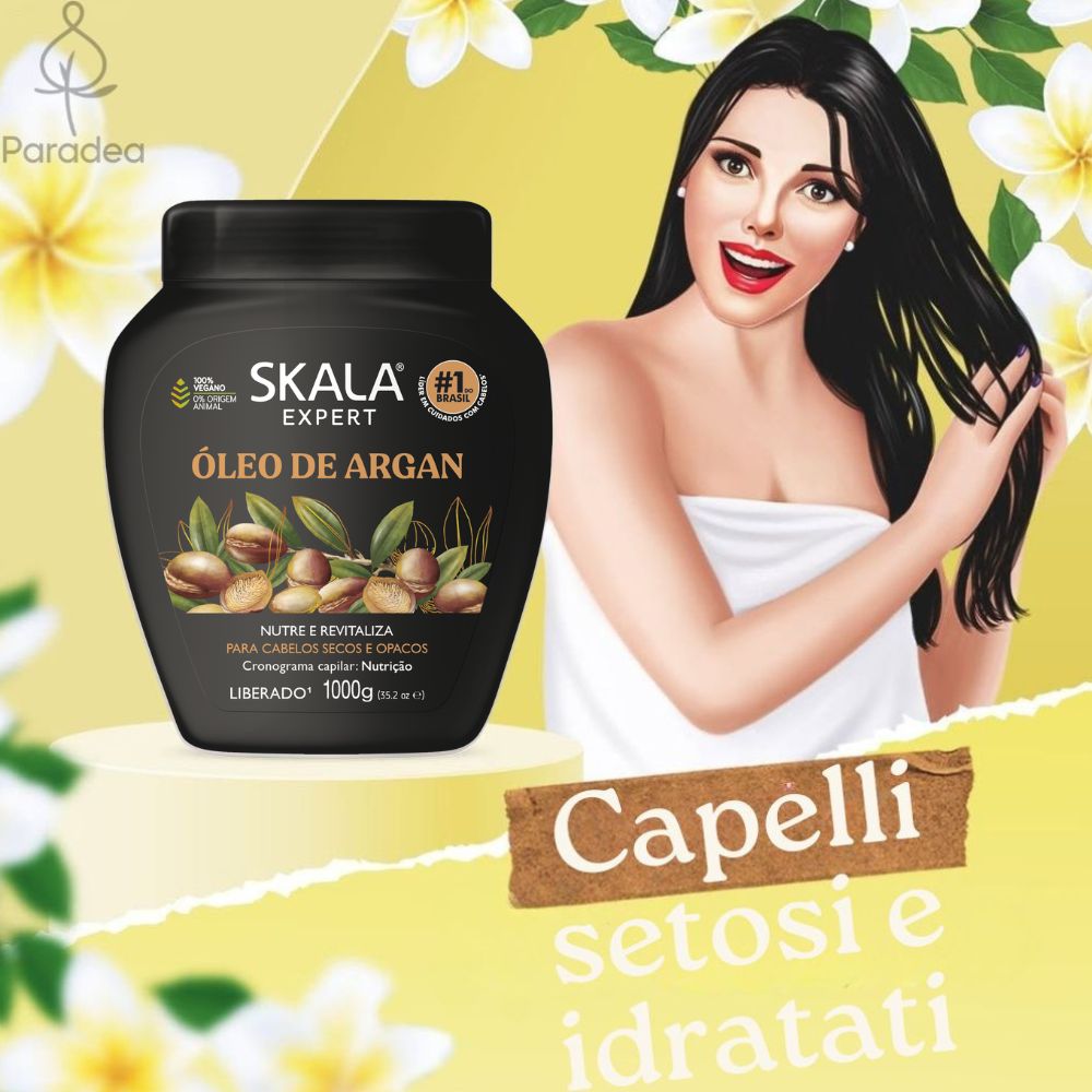 Crème de soin à l'huile d'argan Skala - Crème de soin capillaire 1 kg