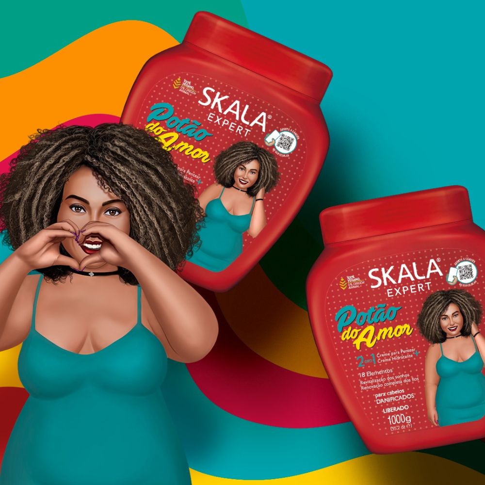 Skala Creme de Tratamento Potão do Amor - Crema trattamento 2 in 1 capelli 1kg