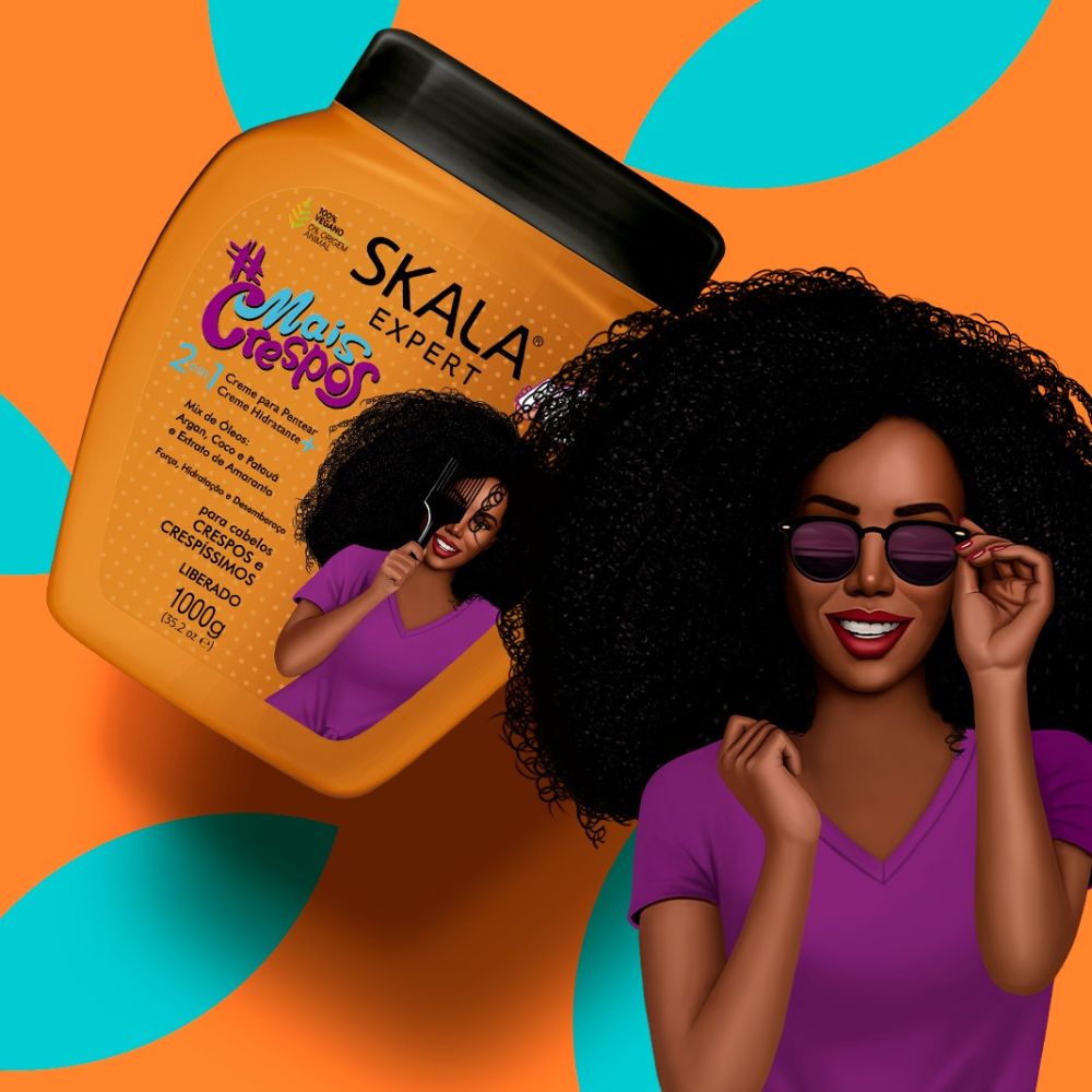 Skala Creme de Tratamento #MaisCrespos - Crema 2 in 1 per capelli 1 kg