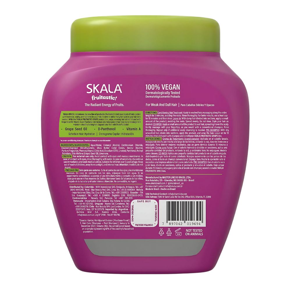 Skala Fruitastic Creme de Tratamento Uva - Crema trattamento e Leave-in 1kg