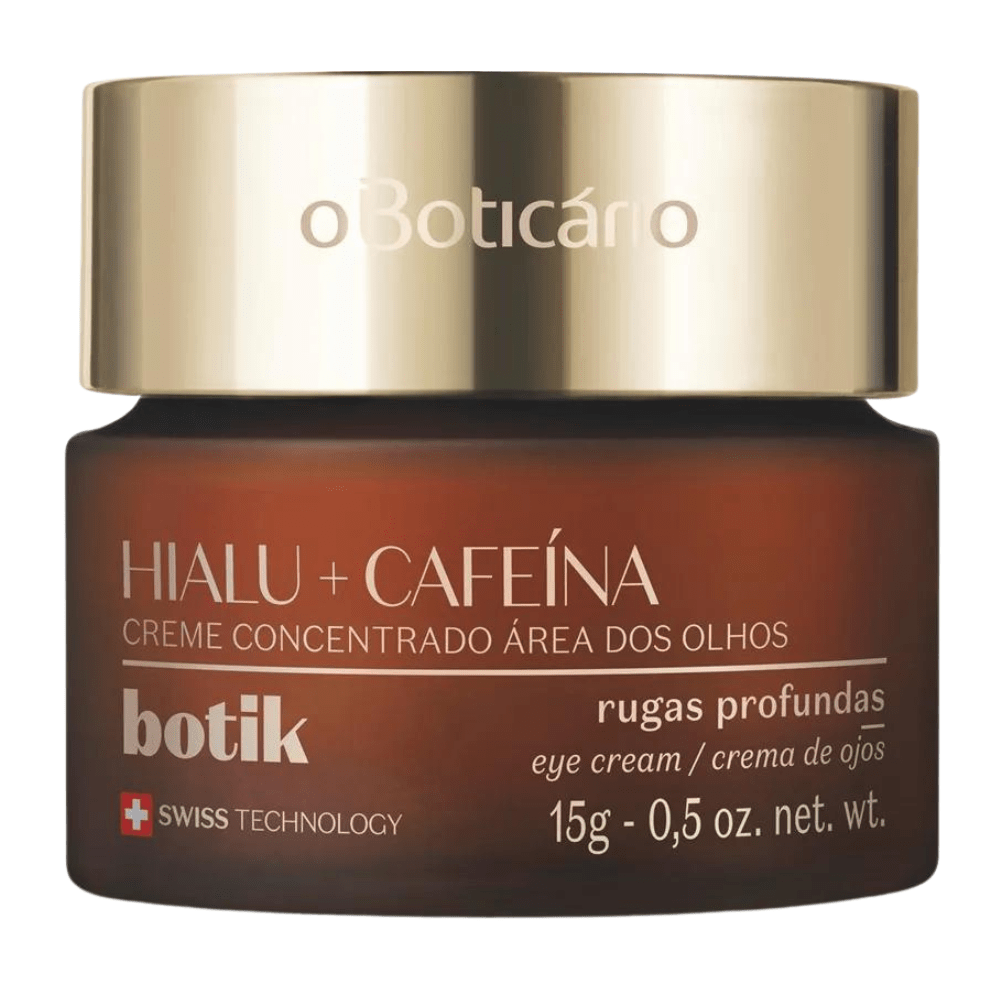 BOTIK Creme Concentrado para Área dos Olhos - Crema contorno occhi Acido ialuronico e Caffeina 15gr - o Boticário | Paradea