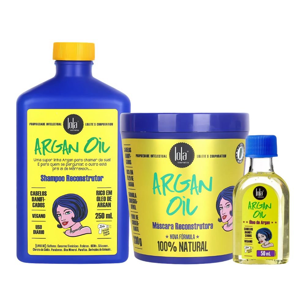 Lola Cosmetics Argan Oil – Shampoo + Olio + Maschera - Lola Cosmetics | Paradea