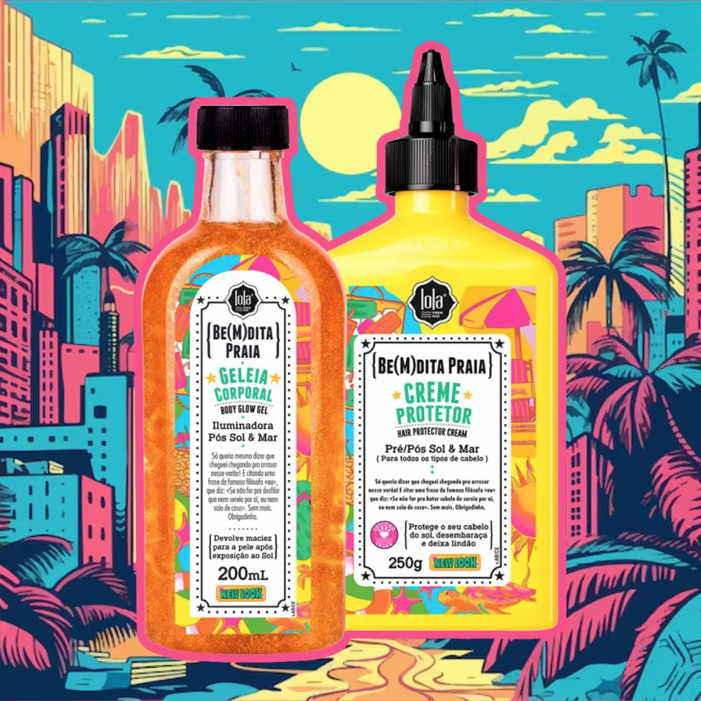 Lola Cosmetics Be(M)dita Praia - Combo Gel illuminante corpo & Protettore solare capelli - Lola Cosmetics | Paradea