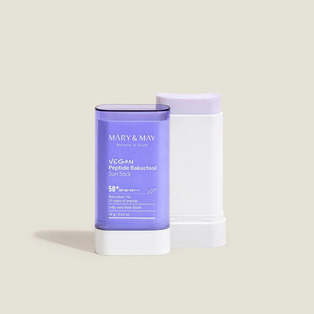 Mary&May Vegan Peptide Bakuchiol Sun Stick SPF50+ PA++++ - Stick Solare Viso 18gr - Mary&May | Paradea