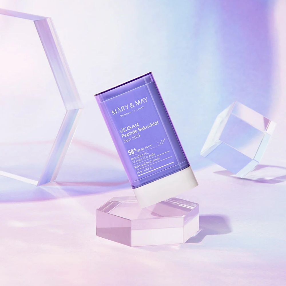 Mary&May Vegan Peptide Bakuchiol Sun Stick SPF50+ PA++++ - Stick Solare Viso 18gr - Mary&May | Paradea