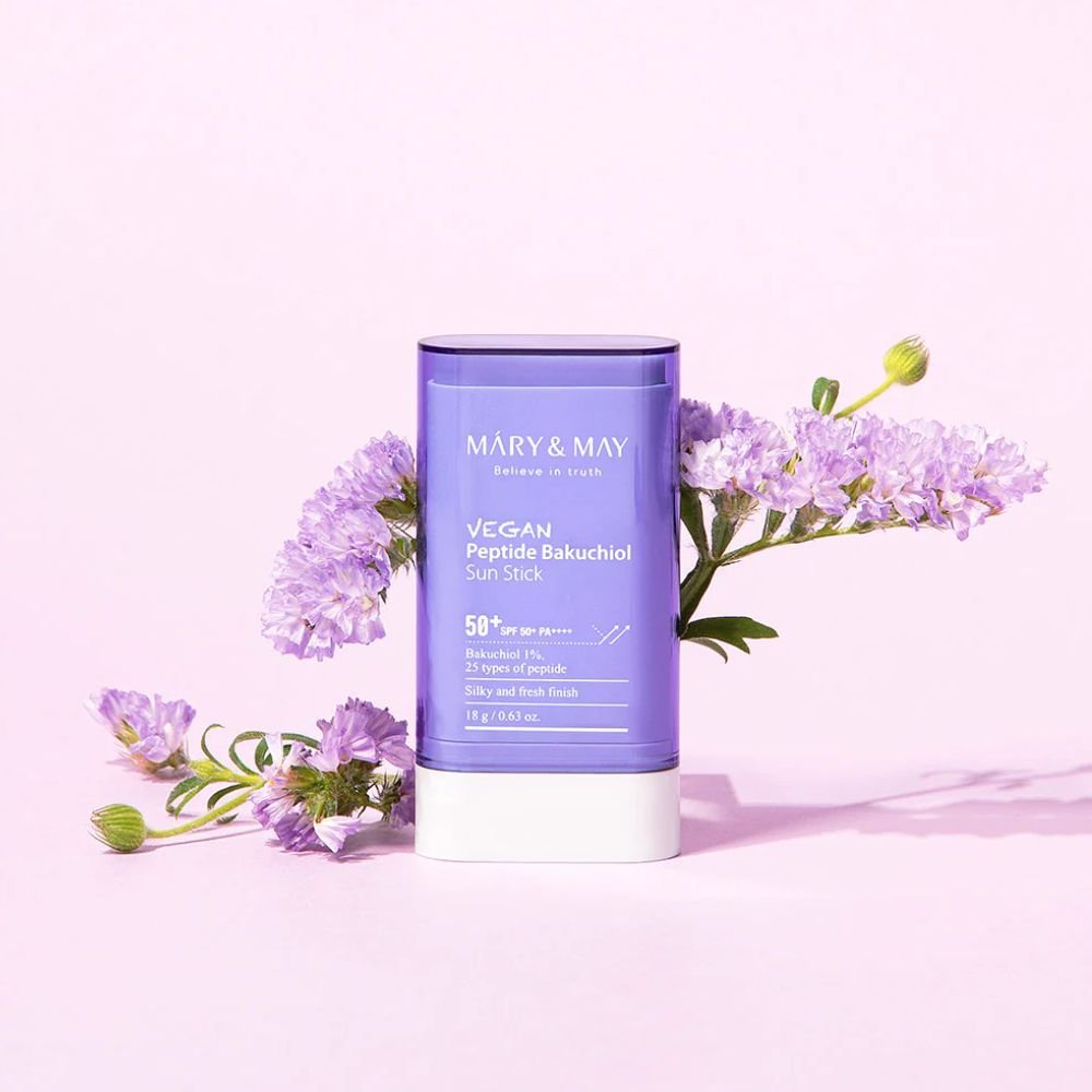 Mary&May Vegan Peptide Bakuchiol Sun Stick SPF50+ PA++++ - Stick Solare Viso 18gr - Mary&May | Paradea
