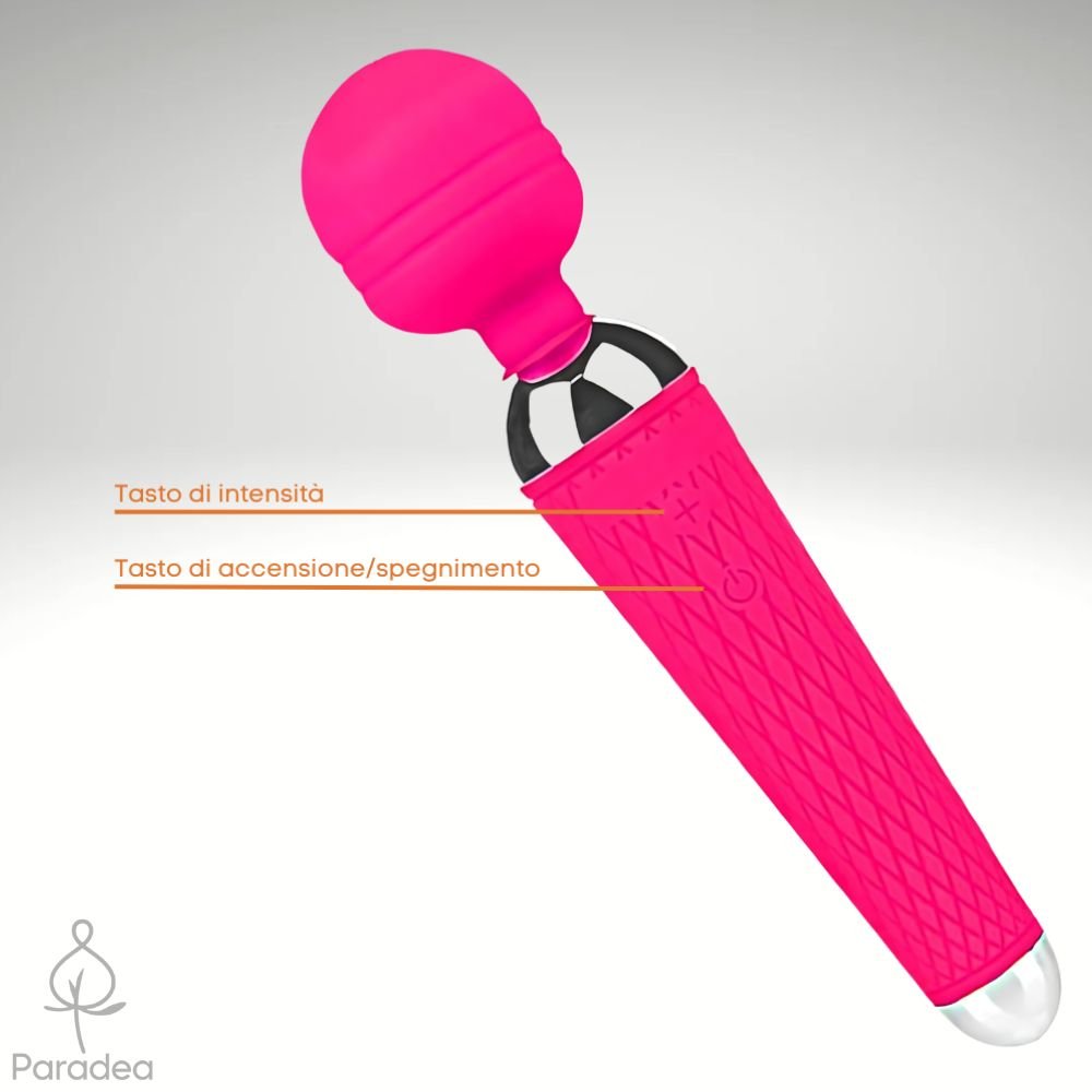 Massaggiatore con Bacchetta Manuale in Silicone - Paradea | Paradea