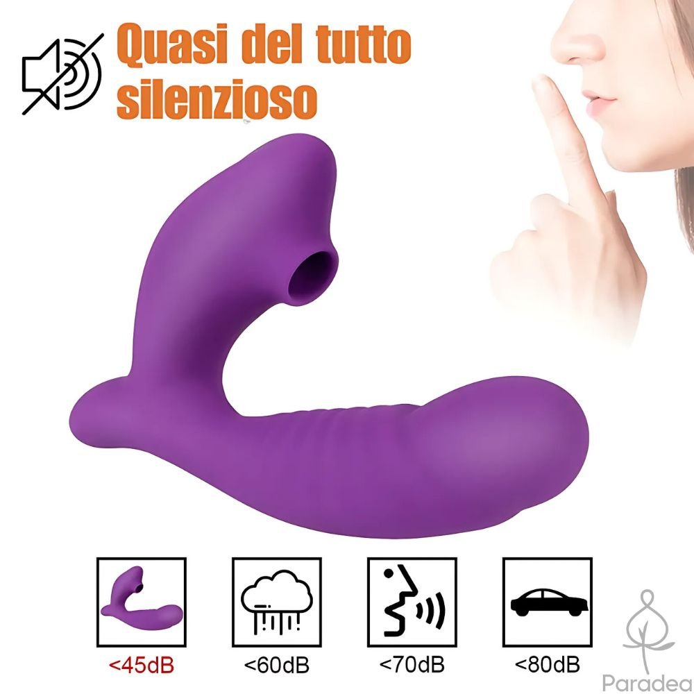 Massaggiatore con suzione e stimolazione punto G - Paradea | Paradea