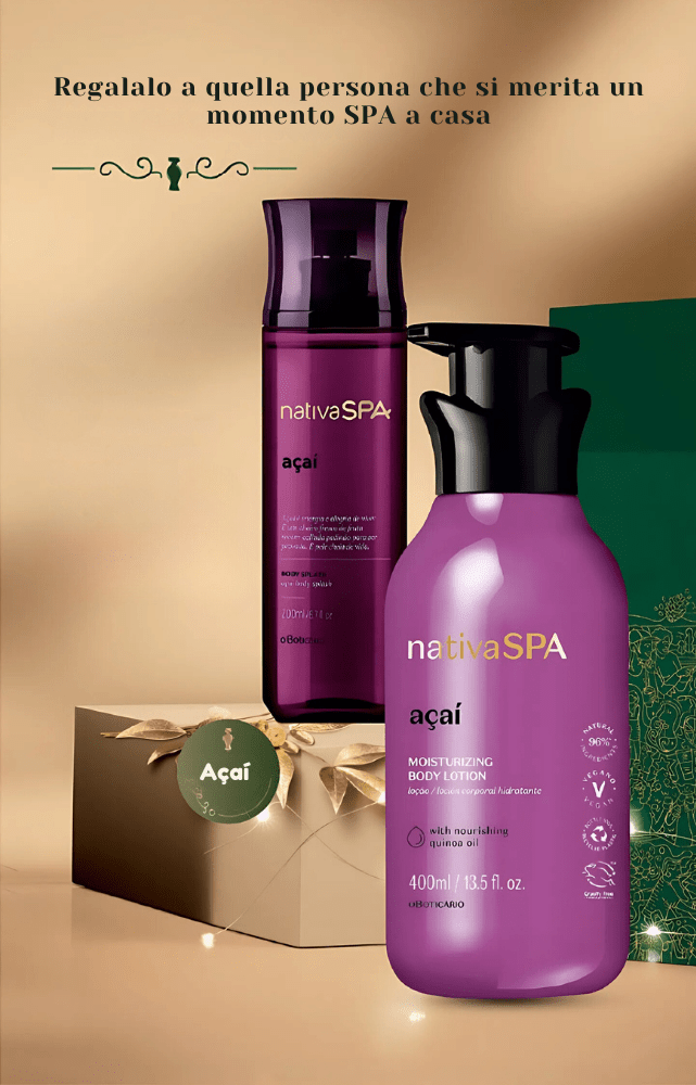 Nativa Spa Cofanetto regalo Açaí - Lozione corpo & Body Splash - o Boticário | Paradea