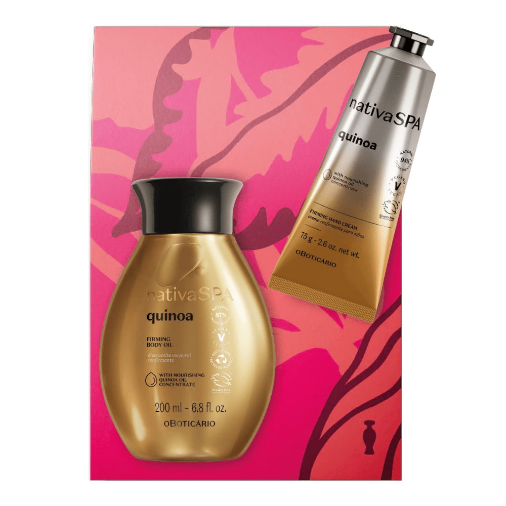 Nativa Spa Cofanetto regalo Quinoa - Olio corpo idratante & Crema mani rassodante - o Boticário | Paradea