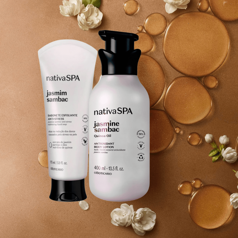 Nativa Spa Jasmine Sambac Set regalo – Lozione corpo + Bagnoschiuma - o Boticário | Paradea