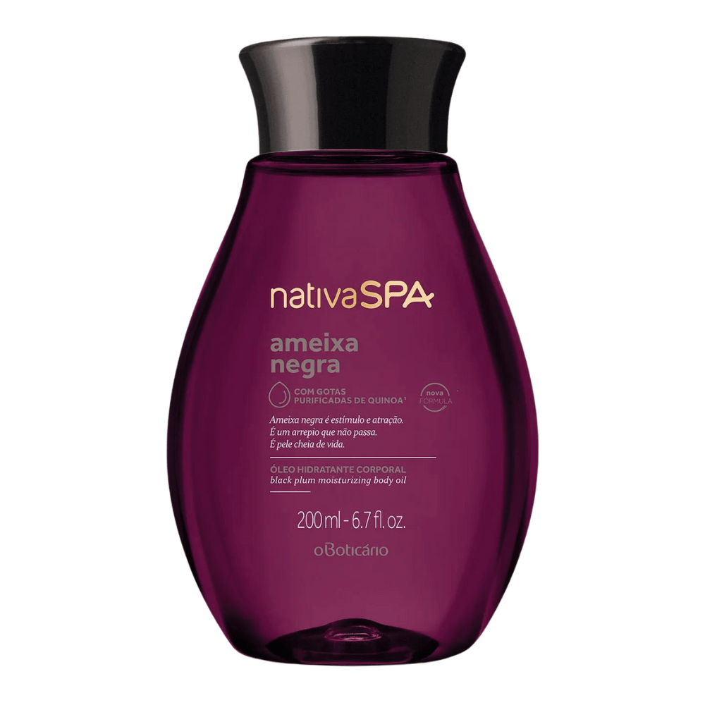 NATIVA SPA Óleo Hidratante Corporal Ameixa Negra - Olio idratante corpo Prugna Nera 200ml - o Boticário | Paradea