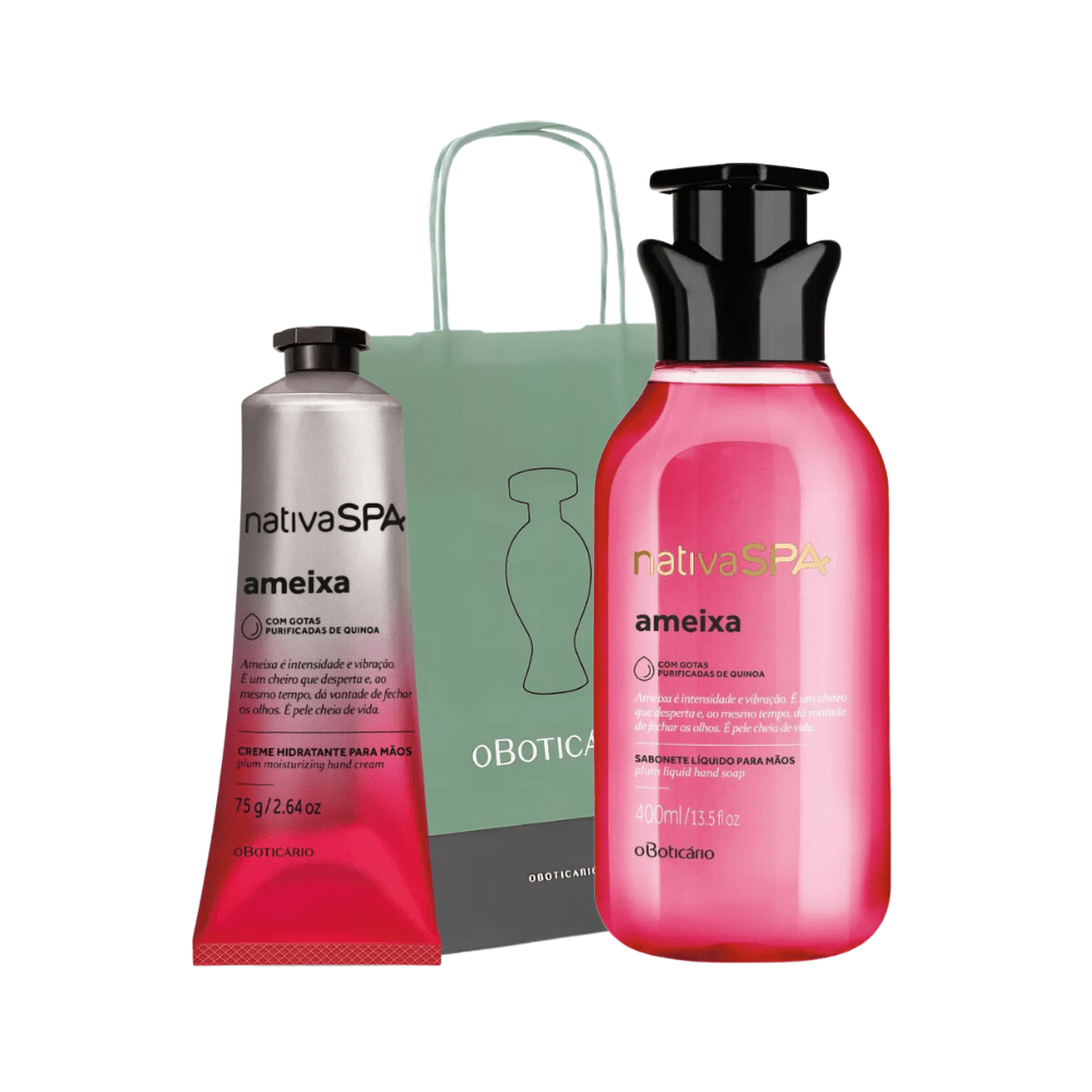 Nativa Spa Set regalo Ameixa - Sapone Liquido mani & Crema mani Prugna - o Boticário | Paradea