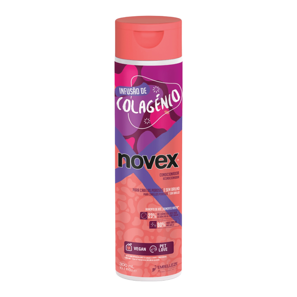 Novex Condicionador Infusão de Colágeno - Balsamo per capelli opachi e porosi 300ml - Embelleze | Paradea