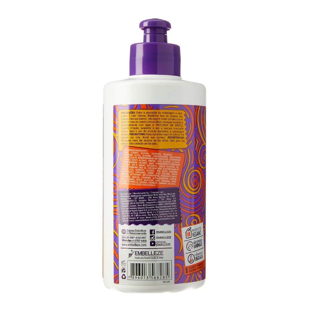 Novex Creme de Pentear Crespas 4ABC - Leave - in 300ml - Embelleze | Paradea