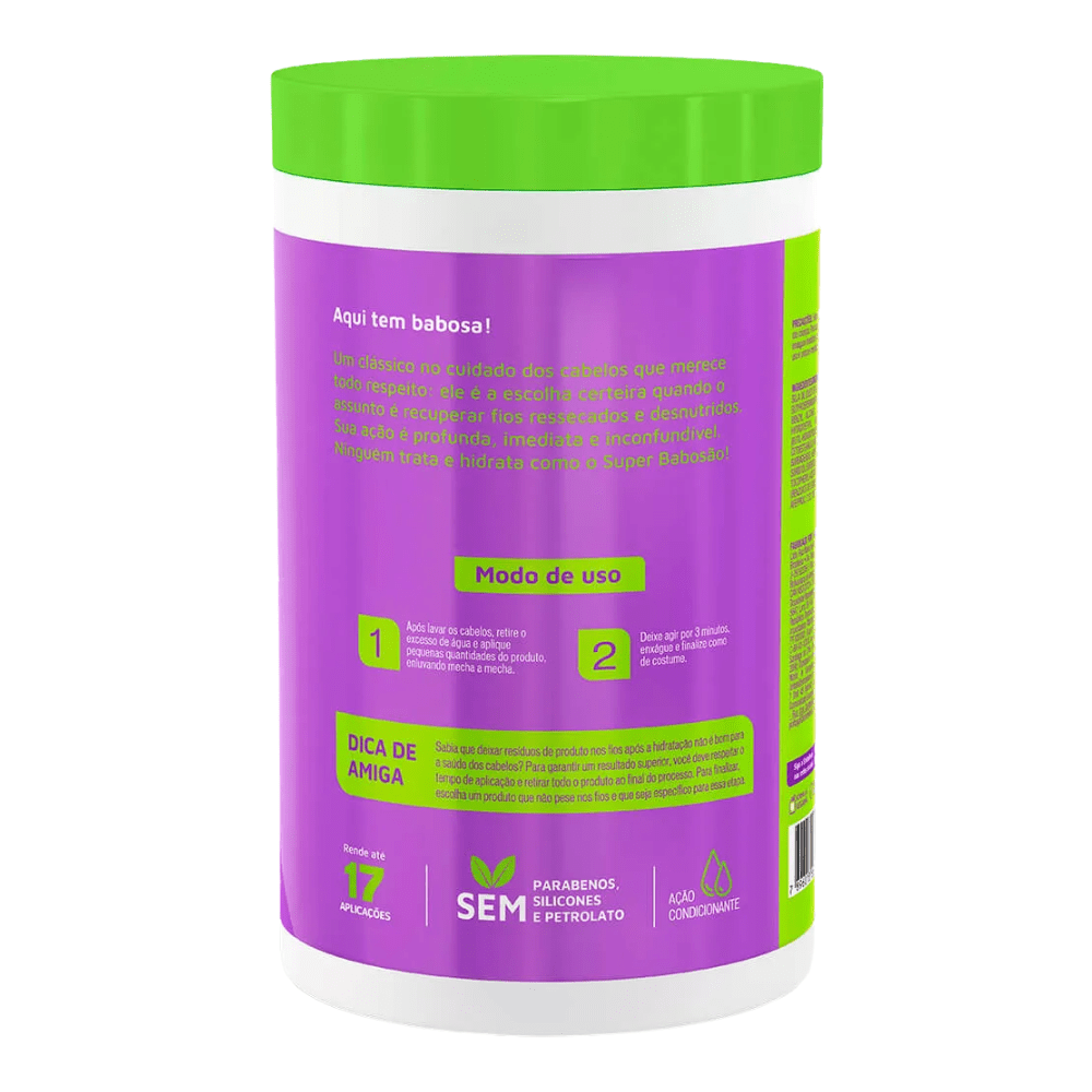 Novex Super Babosão Aloe Vera – Maschera Capelli Idratante 400gr - Embelleze | Paradea