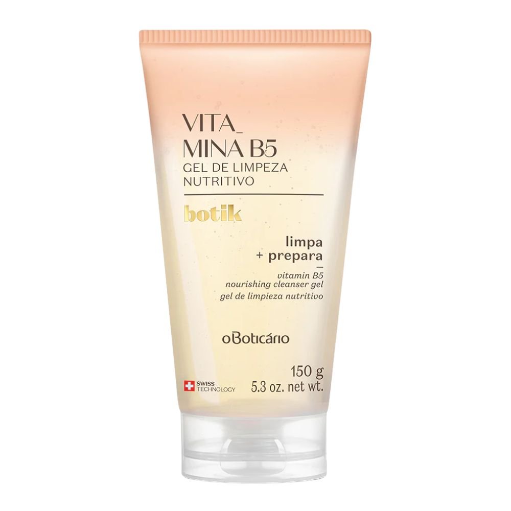 O Boticário Botik Gel de Limpeza Facial Nutritivo - Gel detergente viso Vitamina B5 150gr - o Boticário | Paradea