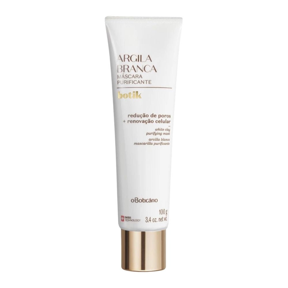 O Boticário Botik Máscara Facial de Argila Branca Purificante - Maschera viso 100gr - o Boticário | Paradea