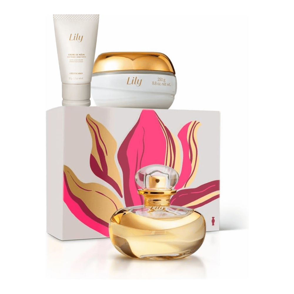 O Boticário Lily Cofanetto regalo - Eau de Parfum + Crema corpo idratante + Crema mani - o Boticário | Paradea