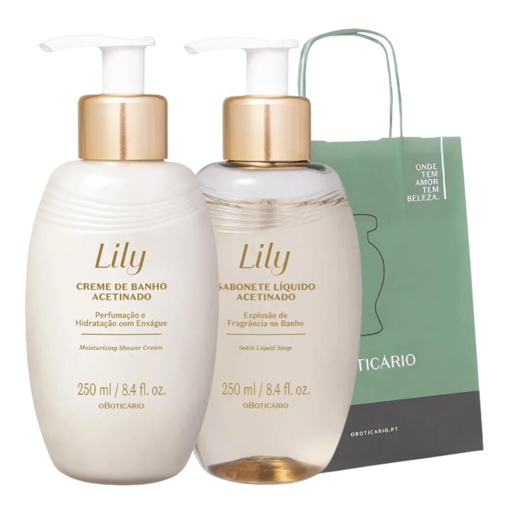 O Boticário Lily Set regalo - Bagnoschiuma & Crema da bagno - o Boticário | Paradea