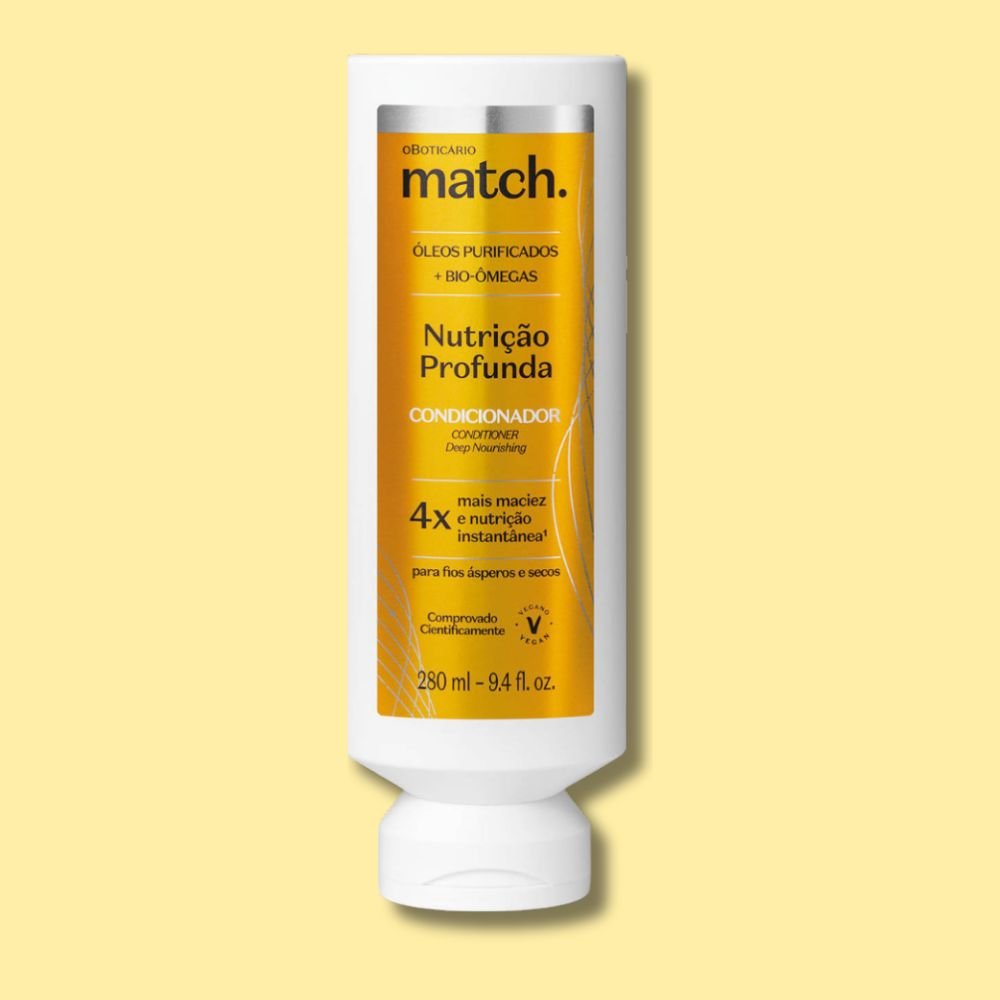 O Boticário Match. Condicionador Nutrição Profunda - Balsamo Nutrizione Profonda 280ml - o Boticário | Paradea