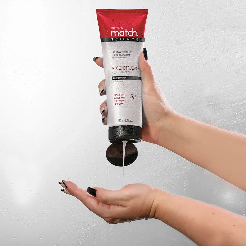 O BOTICÁRIO MATCH. Condicionador Science Reconstrução - Balsamo Ricostruzione 250ml - o Boticário | Paradea