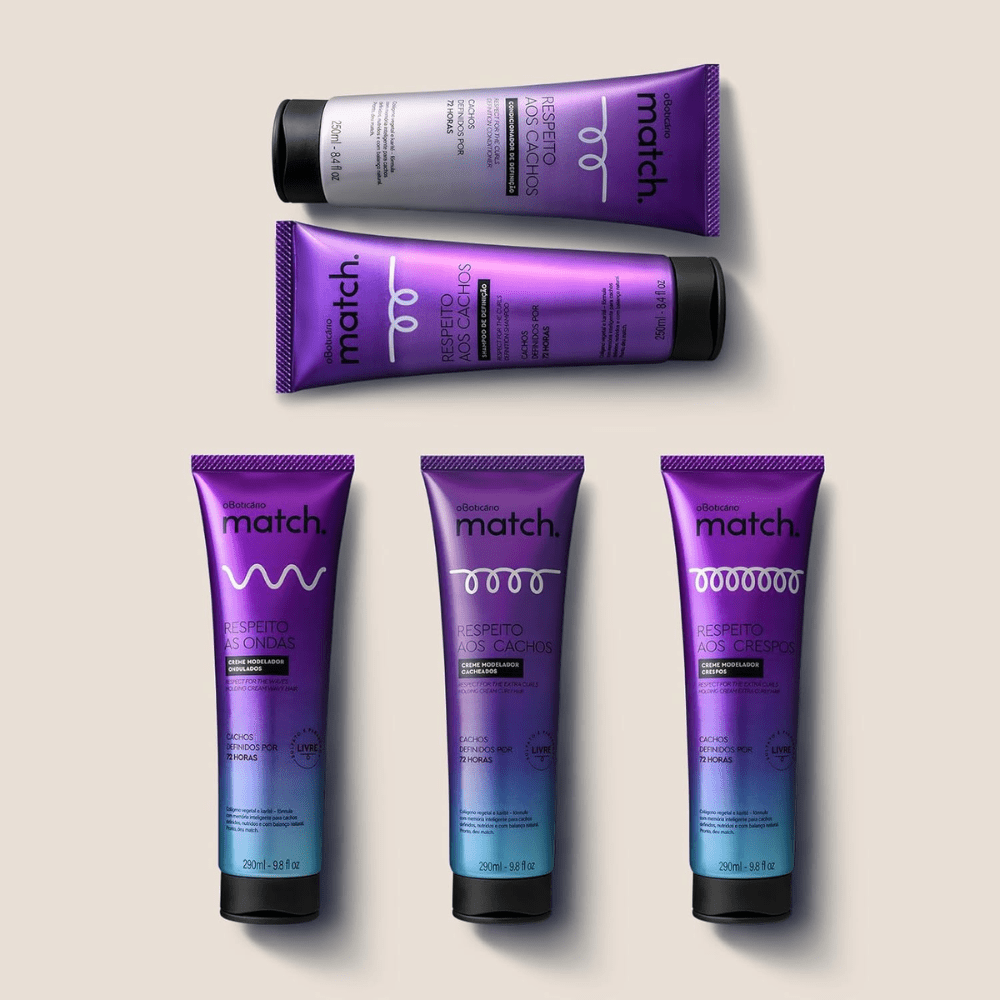 O Boticário Match. Respeito aos Cachos Creme Modelador Crespos - Crema modellante capelli ricci 290ml - o Boticário | Paradea