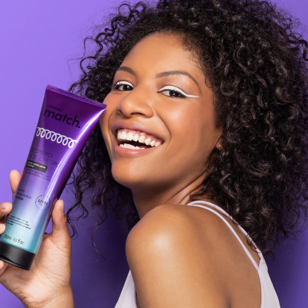 O Boticário Match. Respeito aos Cachos Creme Modelador Crespos - Crema modellante capelli ricci 290ml - o Boticário | Paradea