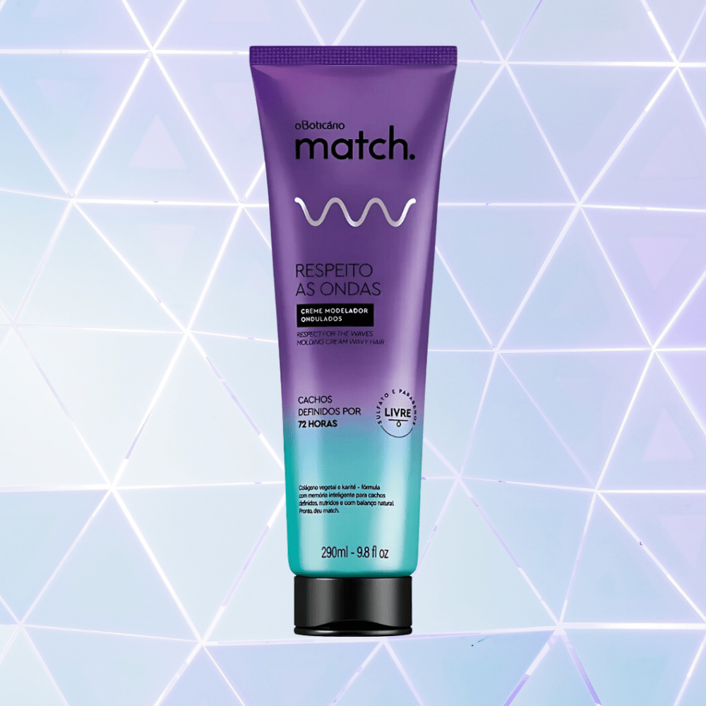 O Boticário Match. Respeito as Ondas Creme Modelador Ondulados - Crema modellante capelli mossi 290ml - o Boticário | Paradea