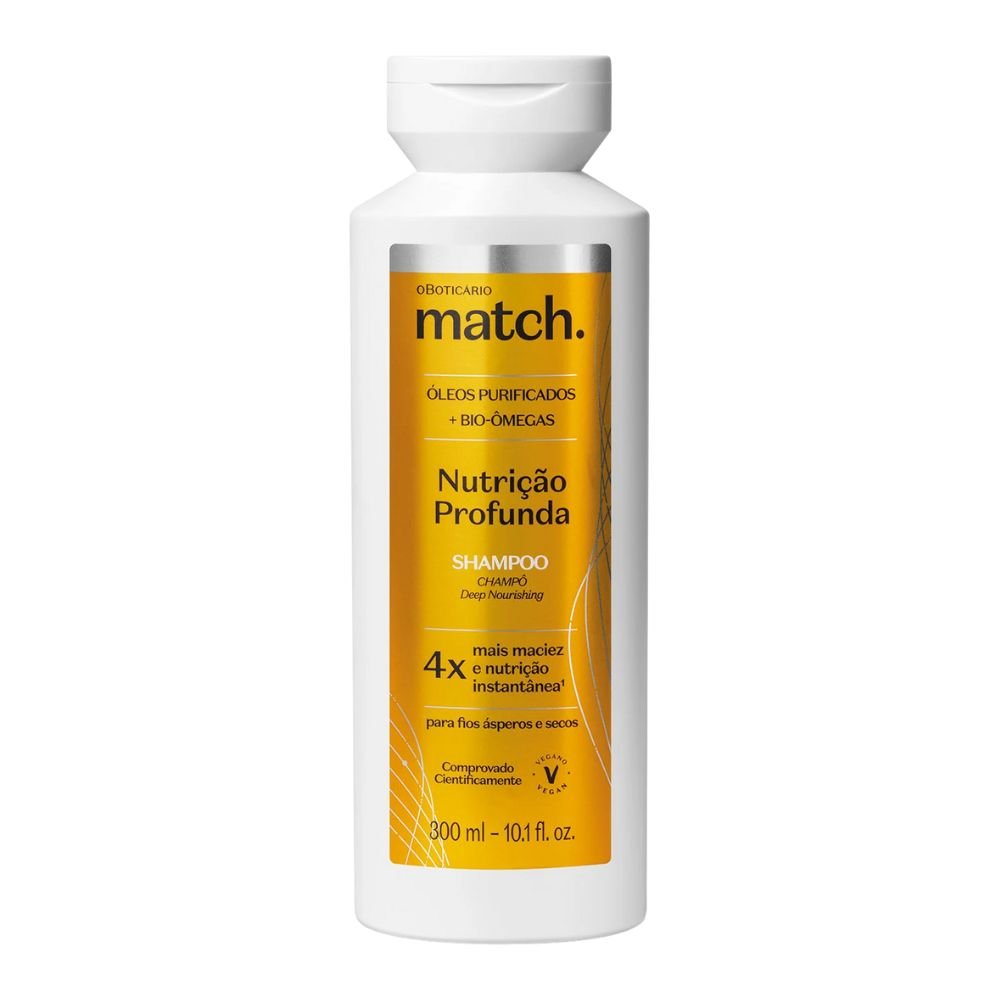 O Boticário Match. Shampoo Nutrição Profunda - Shampoo Nutrizione Profonda 300ml - o Boticário | Paradea