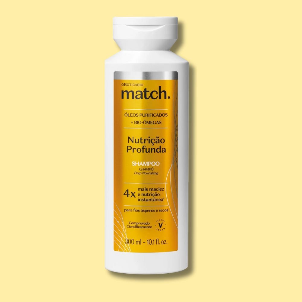 O Boticário Match. Shampoo Nutrição Profunda - Shampoo Nutrizione Profonda 300ml - o Boticário | Paradea