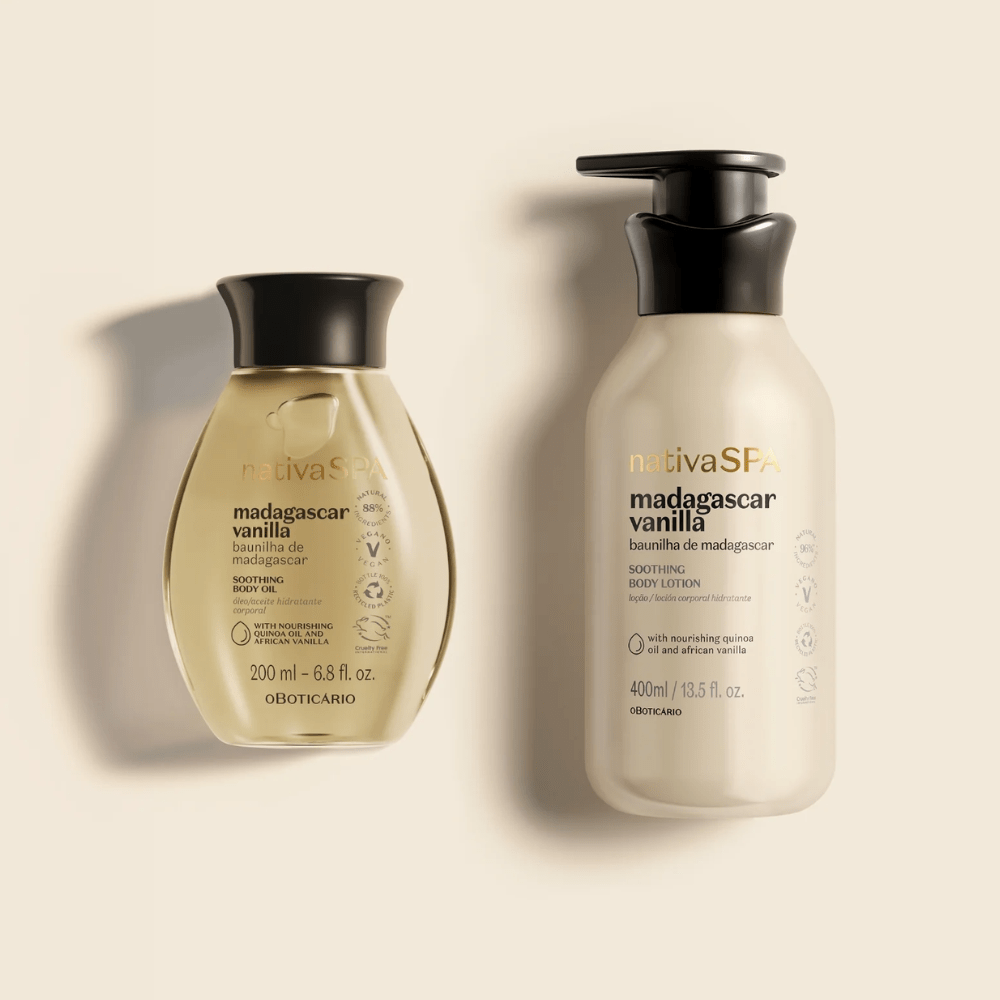 O Boticário Nativa Spa Cofanetto Baunilha de Madagascar – Lozione & Olio Corpo - o Boticário | Paradea