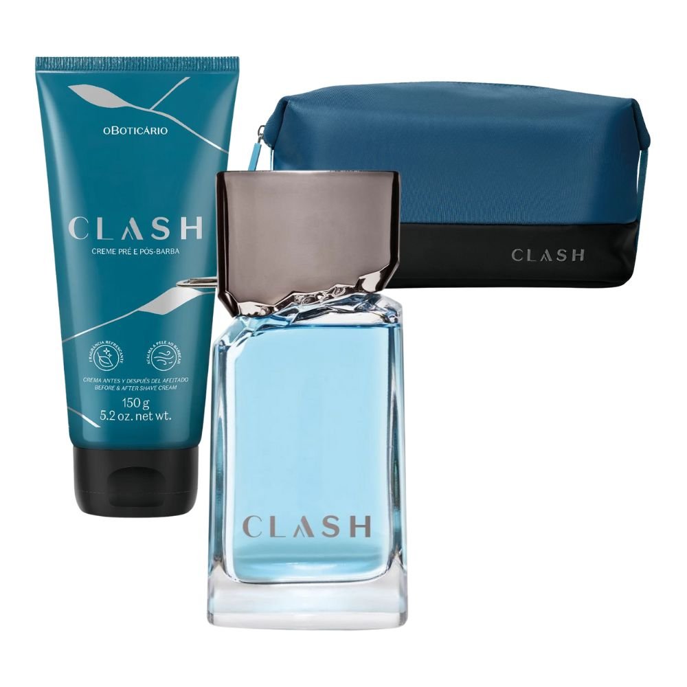 O Boticário Set regalo Clash - Nécessaire + Eau de Toilette + Crema pre e dopobarba - o Boticário | Paradea