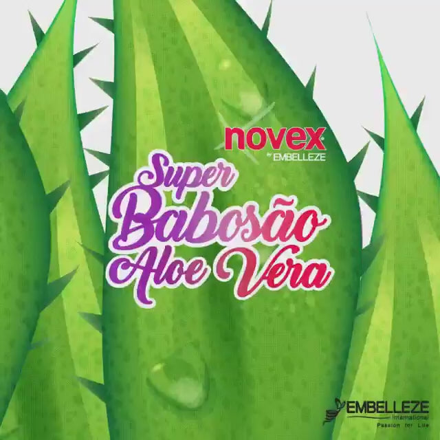 Charger la vidéo : Novex Super Babosão Aloe Vera – Masque Capillaire Hydratant 1kg