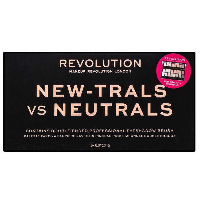 REVOLUTION New - Trals vs Neutrals Palette - Palette ombretti New - Trals vs Neutrals - Revolution Beauty London | Paradea