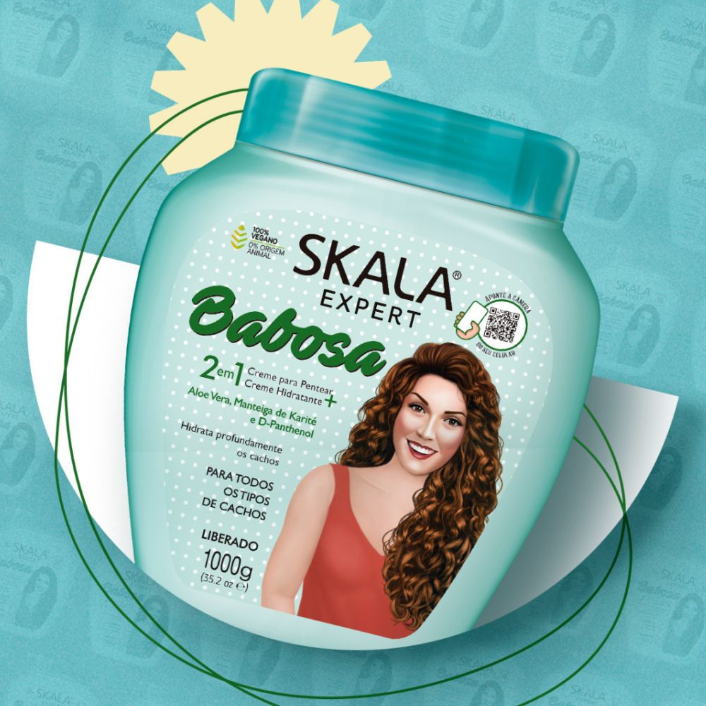 Skala Creme de Tratamento 2 in 1 Babosa - Crema 2 in 1 per Capelli 1kg - Skala | Paradea