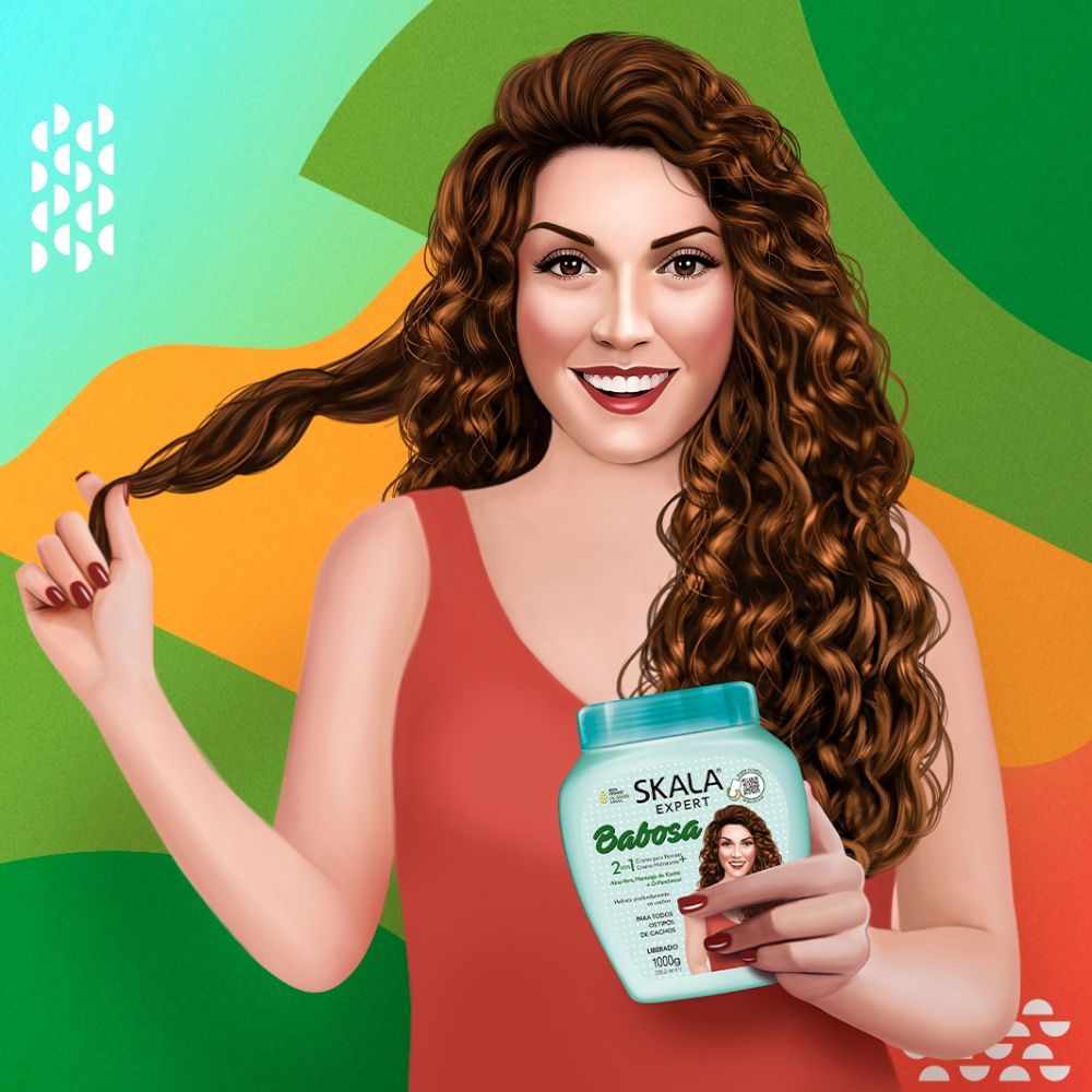 Skala Creme de Tratamento 2 in 1 Babosa - Crema 2 in 1 per Capelli 1kg - Skala | Paradea