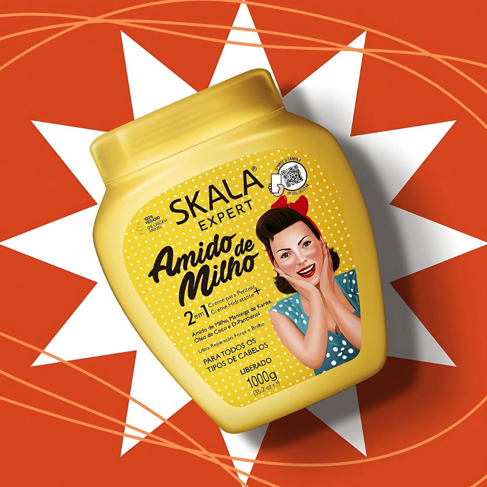 Skala Creme de Tratamento Amido de Milho - Crema trattamento capelli 2 in 1 1kg - Skala | Paradea