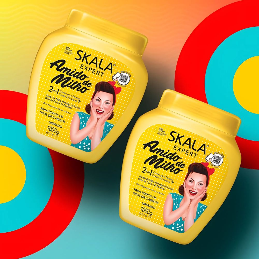 Skala Creme de Tratamento Amido de Milho - Crema trattamento capelli 2 in 1 1kg - Skala | Paradea